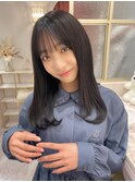 暗髪ベージュカラー☆髪質改善で艶々の美髪ヘアに☆