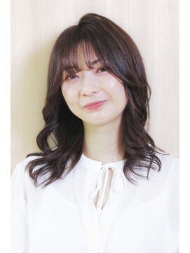 アロマ ヘアルーム 池袋店(AROMA hair room) グレージュくびれオルチャンヘアフェザーバング/池袋