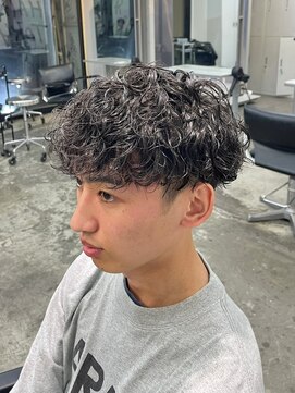 メンズヘアトーキョー 原宿(MEN'S HAIR TOKYO) ショートマッシュ韓国ツーブロック無造作ツーブロックパーマ眉毛