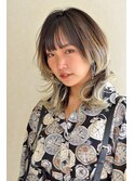 バレイヤージュ_ブリーチ_ウルフレイヤー_レイヤーロング