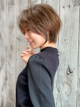 ロンド エスポワール 錦糸町(Lond espoir) 前髪ピンクベージュマチルダボブ【錦糸町/ショート】