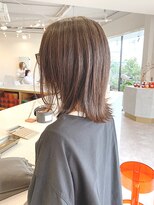 ピシェ ヘア デザイン(Piche hair design)&nbsp;外ハネミディアム/カーキグレージュ