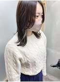 グレージュインナーカラー
