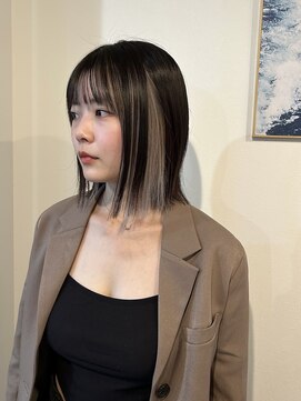 マリン(Marine) 20代30代イヤリングカラーホワイトベージュボブ