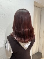 アジールヘア 池袋東口店(agir hair)&nbsp;20代30代レッドブラウンイルミナカラー透明感ナチュラル池袋