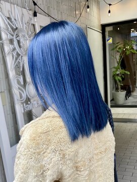 ロナバイソル(lona by SoL) 美髪ストレートカット/ブルー