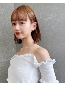 ロンドイディールバンダイ 新潟万代(Lond ideal) オリーブベージュ×ボブ×新潟万代