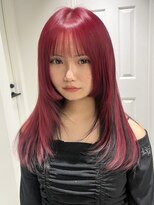 ゼスト 八王子店(ZEST)&nbsp;ざくざくレイヤー/ワインレッド/インナーブラック【佐々木麻衣】