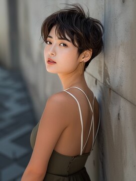 アルトリスト(Altruist Aging×HAIR&SPA) ☆イメチェンピンクベージュアンブレラカラー前髪クールショート