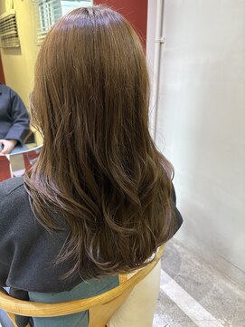 ローレンジウ(LOREN JU) 透明感髪質改善ベージュダブルカラーミルクティーグレージュ