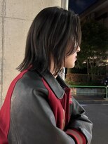 メゾンアクア 表参道(Maison ACQUA) =メンズボブ/ダークアッシュ/ニュアンスパーマ/メンズウルフ