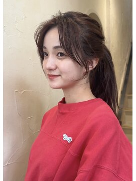 ベル 表参道店(Belle) 簡単可愛いお顔まわり モテ×透明感ナチュラルベージュ