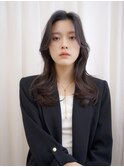 韓国風レイヤー くびれヘア レイヤーカット　大人かわいい