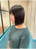 【小原】似合わせカット×切りっぱなし×黒髪ヘア