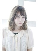 ベージュ/オリーブベージュ/透明感/ミックス巻き[横浜]