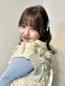 アンニュ(annuy) 【annuy_shiori】オリーブカラー×顔周りカット