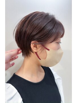 ビューナゴヤ 名駅(VIEW NAGOYA) 丸顔/ミニウルフ/チェリーブラウン/ショートボブ