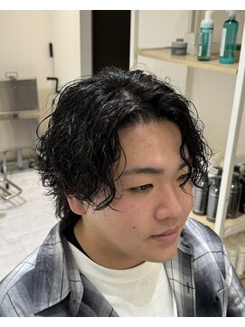 バース 梅田中崎町店(BIRTH) シャドーパーマスパイラルセンターパート大阪パーマ