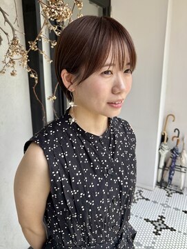 ディレクト(Direct) ショートボブハイライトレイヤーカットヘアセット/鹿児島/天文館