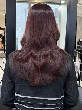 アクアオモテサンドウ(ACQUA omotesando) △ダブルカラーピンクラベンダーダークレッド韓国レイヤーカット