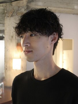 トッド(tod) シャドウパーマツイストスパイラルパーマフェザーパーマメンズ◎