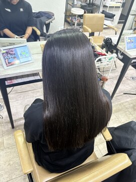 アジールヘア 所沢プロペ通り店(agir hair) 透明感◎韓国風くびれミディ縮毛矯正×艶髪所沢