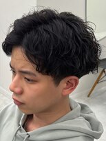 ジーニー 新百合ヶ丘(Genie) フェザーパーマサーフカール刈り上げセンターパート