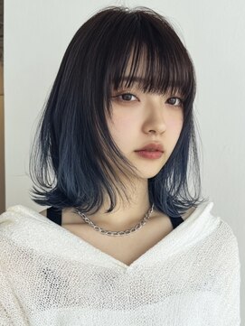 ツイ 新潟駅南けやき通り(tui) デザインカラー/ネイビー/インナーカラー/アンブレラカラー