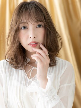 カバーヘア ブリス 上尾西口店(COVER HAIR bliss) □グレーベージュゆるふわエアリーミディ403上尾20代30代40代