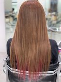 蒲生・30代女性｜髪質改善カラー＆インナーカラー