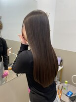 シュヴーブリヤン(cheveux brillants)&nbsp;【美髪縮毛矯正で再現性100%】顔まわりカット×ストレートロング