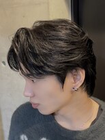 ブルニール 心斎橋(BLEUNIR) フェザーパーマ 似合わせカット ハチ張り センターパート