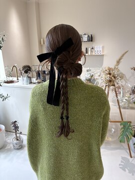 メイン(『　　』main) リボンシニヨン