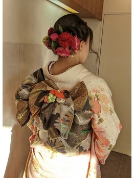 サロンド イブキ(Salon de IBUKI)の写真/冠婚葬祭時間外もご相談ください！着崩れしにくい成人式/披露宴スタイルで特別な日を彩ります♪
