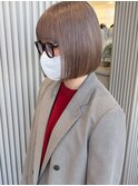 松阪/ブリーチ/ミルクティーベージュ/10代/20代/ボブ