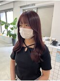 暖色カラー　ピンクブラウン
