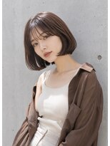 レガリタ(Regarita) Regarita/大人可愛い丸みボブ抜け感ブラウン/20代30代40代 原田