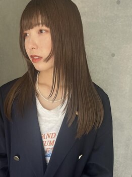 カフネ(CAFUNE)の写真/《アッシュオリーブカラー》が今季オススメ！ブリーチなしダブルカラーで更なる透明感も☆