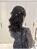 ヘアセット/ヘアアレンジ/ハーフツイン/ゆるふわ/結婚式/横浜