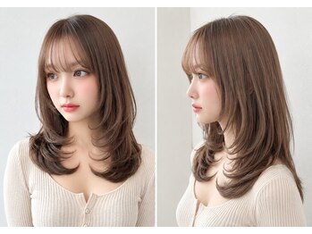 【完全個室サロン】Cheri 鴻巣店【シェリ】【11月中旬OPEN（予定）】の写真/透明感溢れるオリジナルカラー♪ツヤ感と柔らかさを引き出し周りと差がつく大人可愛い髪色に★