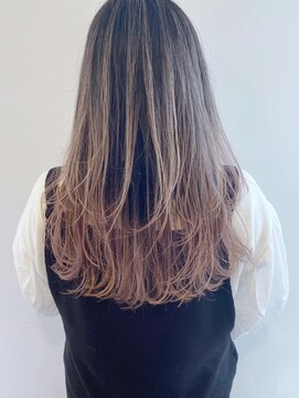 シャンプー 本店(SHAMPOO) 外国人風バレイヤージュ、ハイライトカラー