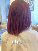 t 【髪質改善】春ヘアーレッドブラウン