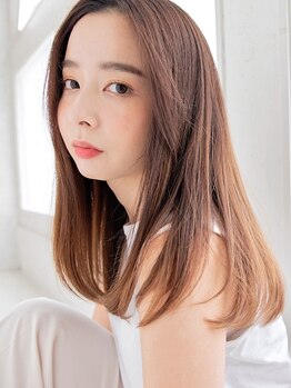 ヘアメイク フレンシア(hair make flencia)の写真/【人生至上最高のうる艶ストレートヘア＊】髪に優しいオリジナル薬剤で柔らかく自然な仕上がりに♪（三鷹）