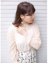 ウィーブス セタガヤ(weaves -SETAGAYA-)&nbsp;鎖骨ミディアム×インナーカラーベージュ【weavesSETAGAYA】