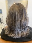 しっかりブリーチのエアタッチグレージュ