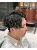 縦落ちスパイラルパーマ