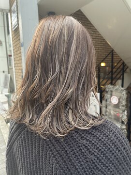 ラフ 難波店(LAFF) #黒髪#ボブルフ#ネビージュ#小顔#ワンレン