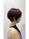 襟足の短いシュッとしたショートボブ