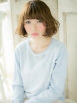 モッズ ヘア 福岡姪浜店(mod's hair)&nbsp;mod's姪浜/ミルクティーアッシュゆるふわカールＡラインボブh