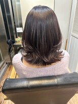 ブリーチ無しラベンダーグレージュ
